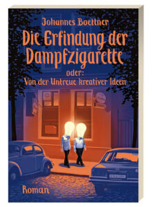 Cover Design Illustrierte Buchcover mit Handlettering Die Erfindung der Dampfzigarette Johannes Boettner