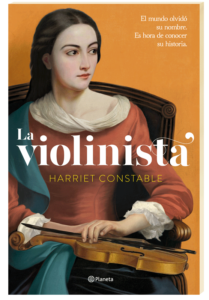 Cover Design Illustrierte Buchcover la violonista Harriet Constable